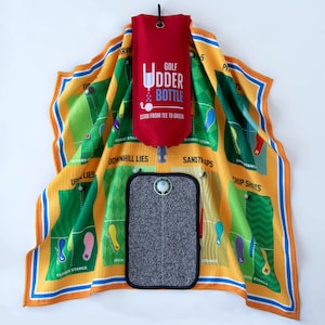 Golf Club/Ball Cleaner - The BIRDIE Kit-Design 2 by Golf Udder Bottle