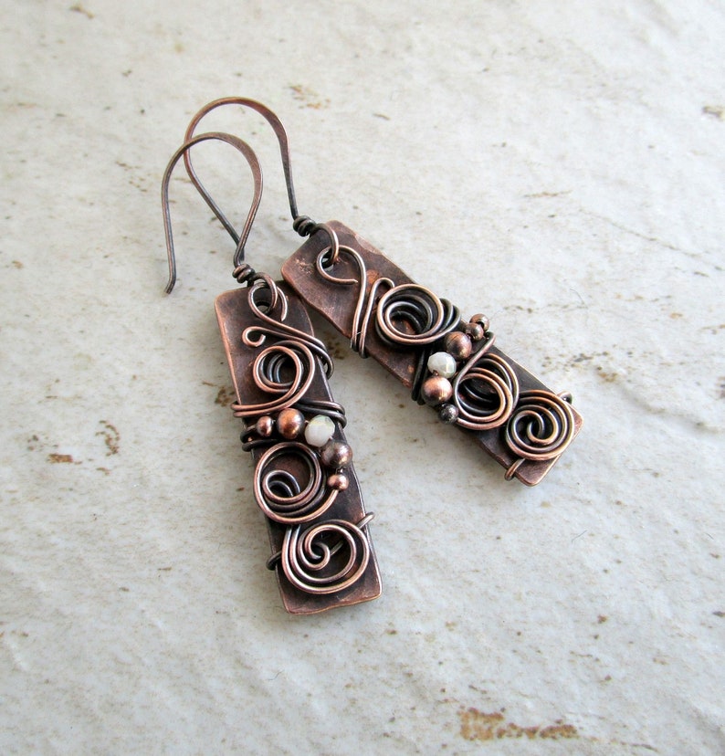 Бар Серьги Проволока Обернутые серьги в ручной работы 0 — изображение