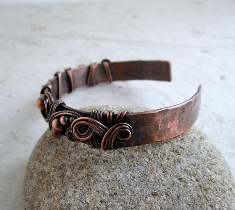Copper Cuff Bracelet Healing Copper Bracelet 7th - Etsy