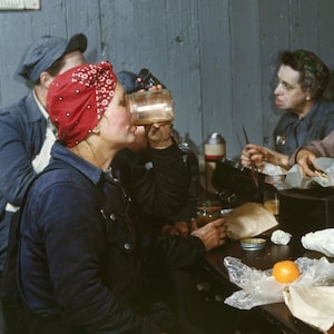 Women Workers on Lunch Break at Republic Steel, 1943