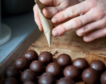 Medium Chocolate Bars, Caramels & Truffles Bundle (Organic, Fair Trade, Soy Free, Gift, Handmade, Vermont, Ethical, Sustainable, Artisan)