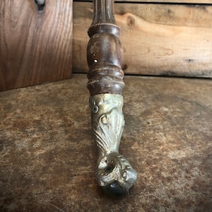 Antique Cast Iron Claw Foot, Architectural Salvage, Elaborate Tub Cast Iron Foot, Victorian Cast Iron Claw Foot, Antique Cast Iron Feet