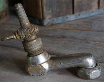 Antique Brass Spigot, Victorian Faucet, Architectural Salvage