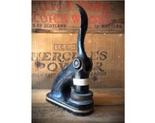 Vintage Embosser Tool, Steel-Weld Equipment Corporation, San Francisco, Notary Seal Stamp, Paper Embosser Seal, Industrial Desk Accessories