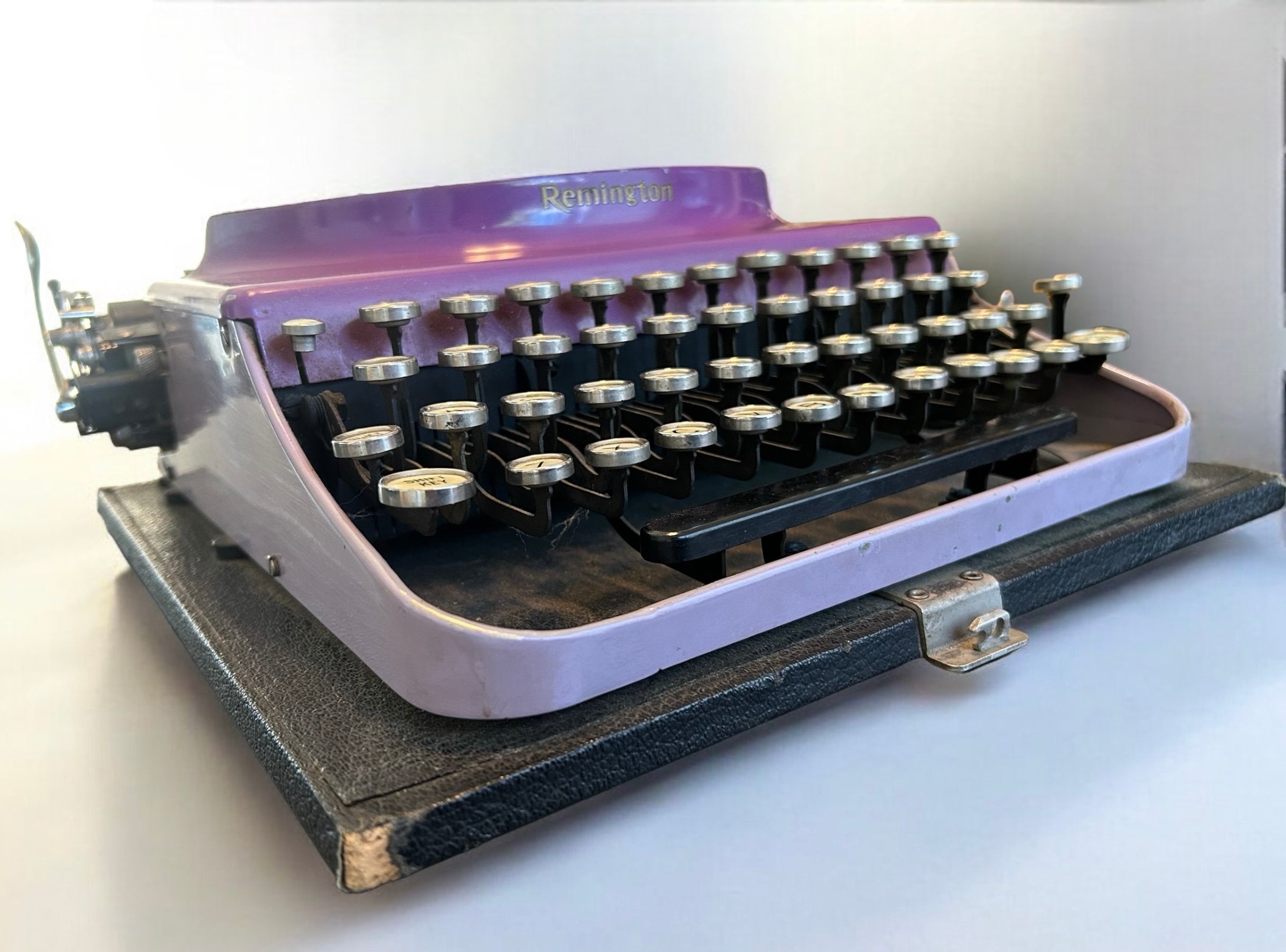 充実の品 Portable Remington 1930's #3 Key and Case With Typewriter アンティーク雑貨