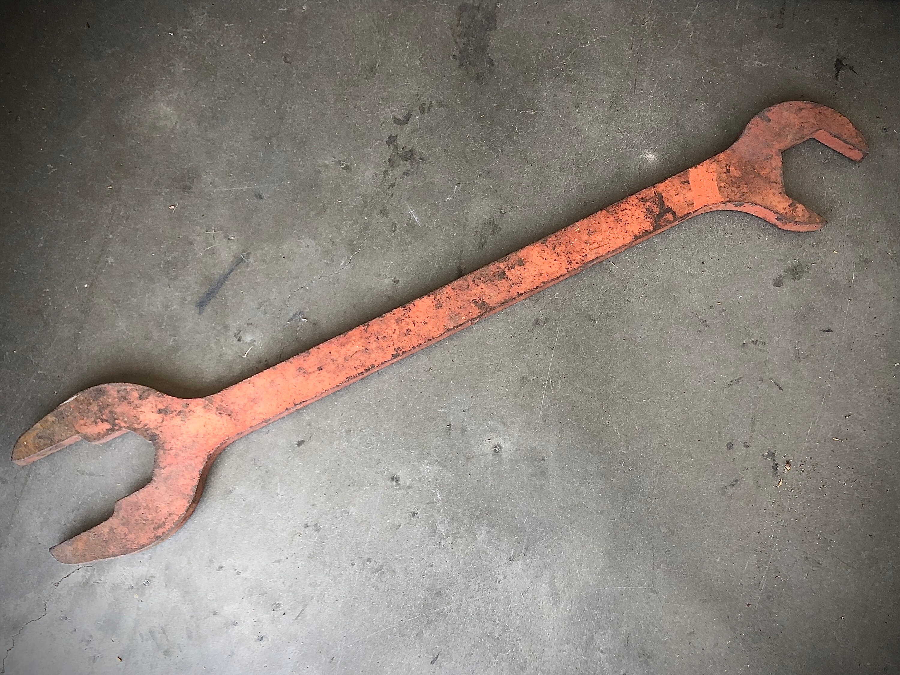 Giant Vintage Wrench Antique Tools Man Cave Decor Old Rusty Etsy