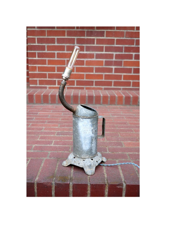 Upcycled Oil Can Light Vintage Fixture Repurposed Image 0