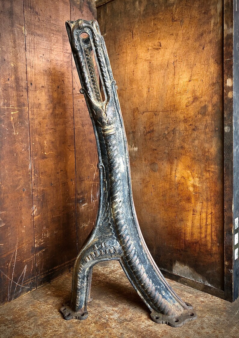 Antique Fidelity Cast Iron Chair Legs Architectural Salvage Etsy