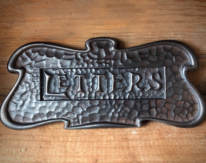 Art Nouveau Letter Slot, Antique Door Drop Letter Mail Slot, Vintage