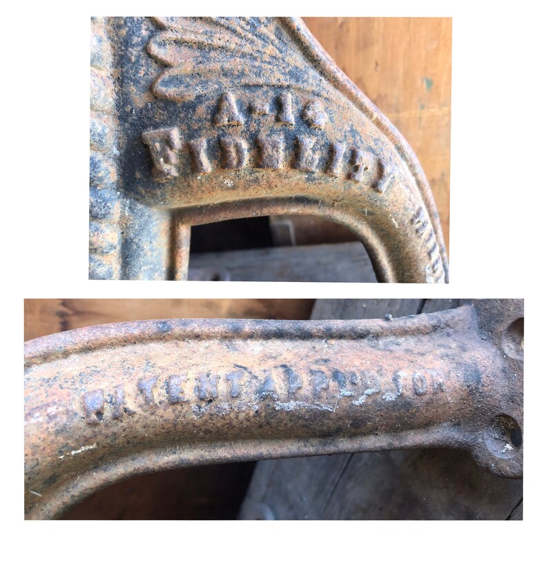 Antique Fidelity Cast Iron Chair Legs Architectural Salvage Etsy