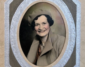 Vintage Photo, Older Woman Antique Photograph, Antique Black and White Photo