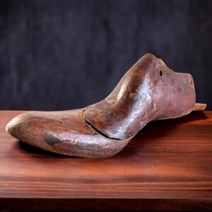 Extra Large Size 16 Shoe Last, Antique Cobbler Shoe Form, Rare Antique Shoe Form, Cobbler Shoe Save, Old Cobbler Shoe Form