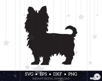 Download Yorkie Silhouette Etsy