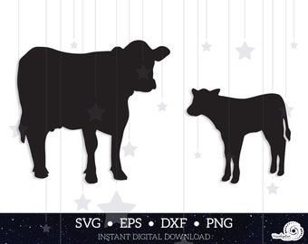 Download Cow Silhouette Svg Etsy