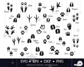 Download Animal Tracks Svg Etsy