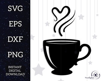 Free Free 85 Coffee Cup With Heart Steam Svg SVG PNG EPS DXF File