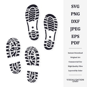 Boot Tracks | Vector Artwork | INSTANT DIGITAL DOWNLOAD | svg | png | dxf | jpeg | eps | pdf