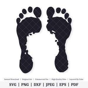 Footprints | Vector Artwork | INSTANT DIGITAL DOWNLOAD | svg | png | dxf | jpeg | eps | pdf