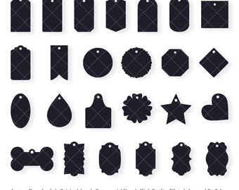 Tag Shapes | Vector Bundle | INSTANT DIGITAL DOWNLOAD | svg | png | dxf | jpeg | eps | pdf