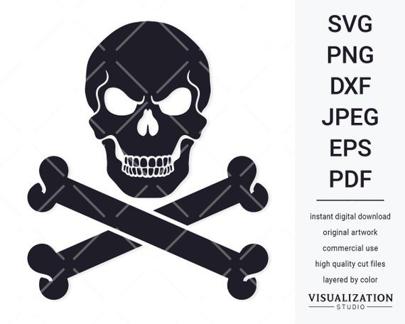 Papercraft Embellishments png eps svg jpg dxf Crossed Bones Vector ...