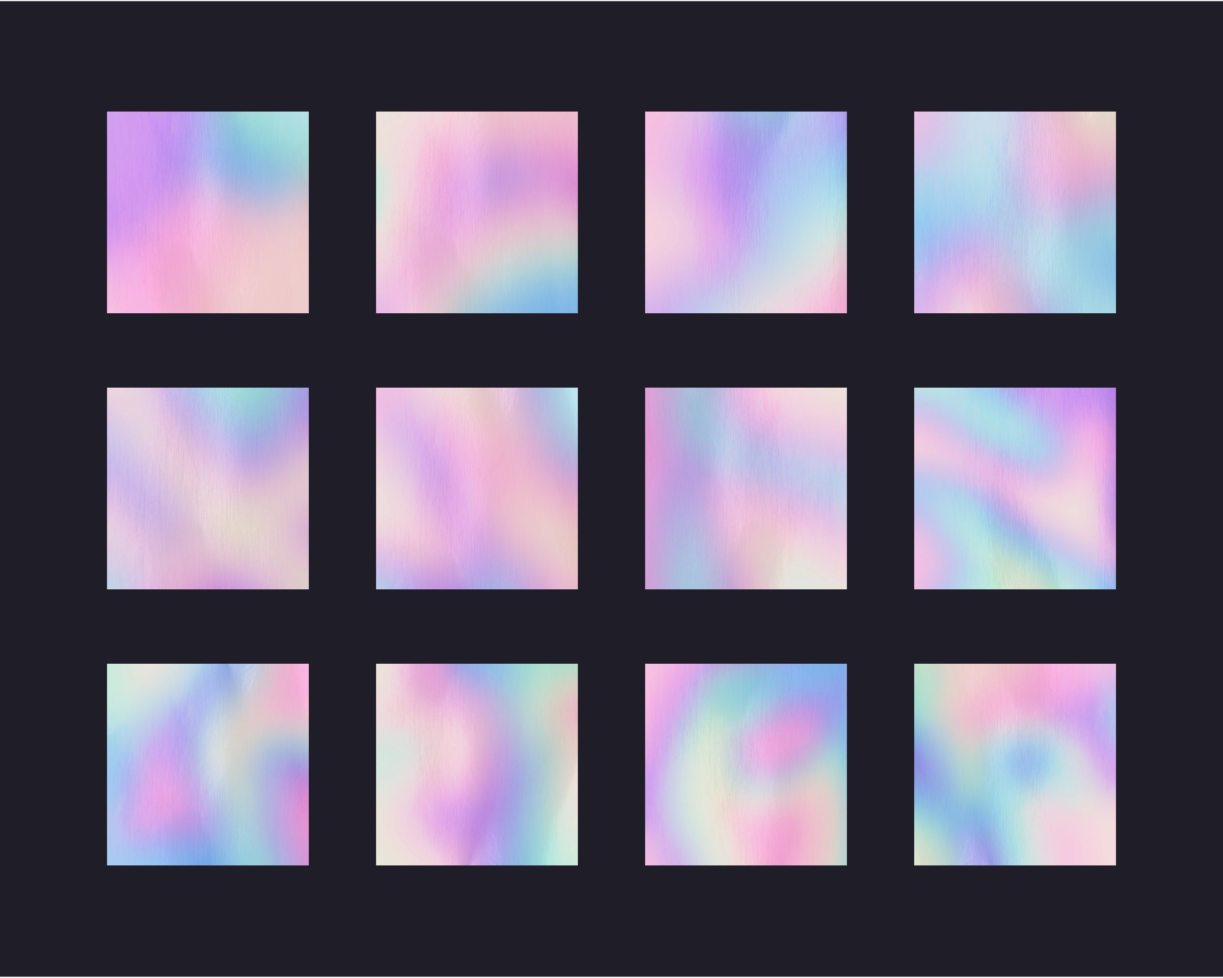 Instant Pay Gradient Holographic Gradients | Digital Paper Bundle | INSTANT DIGITAL DOWNLOAD ...