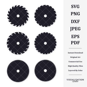 Zaagbladen | Vectorbundel | DIRECT DIGITALE DOWNLOAD | Svg | png | dxf | jpeg | eps | pdf