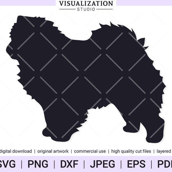 Chow Chow Dog | Vector Clipart | INSTANT DIGITAL DOWNLOAD | svg | png | dxf | jpeg | eps | pdf