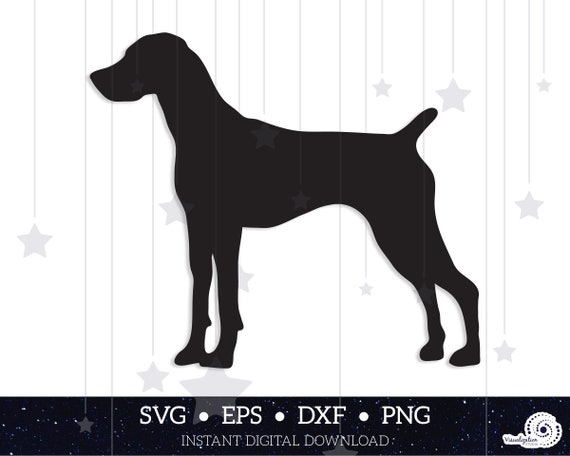 Download German Shorthaired Pointer Dog Silhouette Vector Instant Etsy