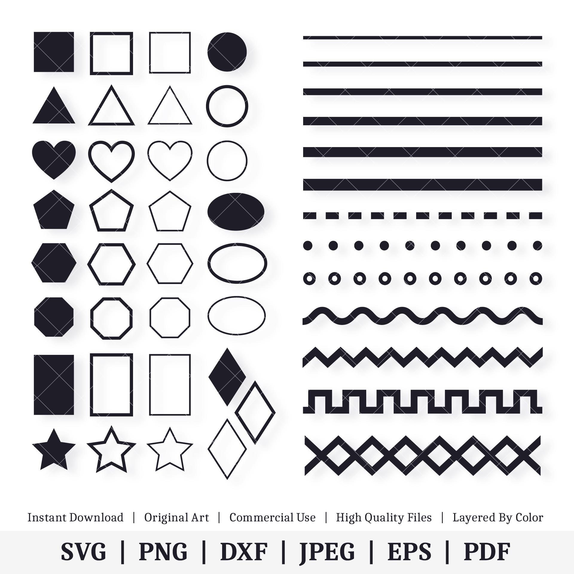 Svg shapes - Etsy België, image size:1920x1920