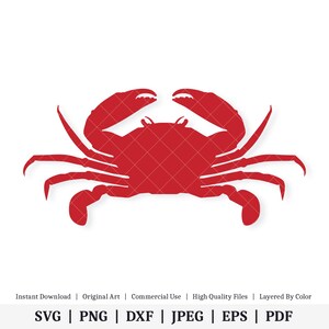 Caranguejo | Arte vetorial | DOWNLOAD DIGITAL INSTANTÂNEO | SVG | png | dxf | jpeg | eps | pdf