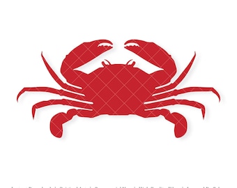 Crab | Vector Artwork | INSTANT DIGITAL DOWNLOAD | svg | png | dxf | jpeg | eps | pdf