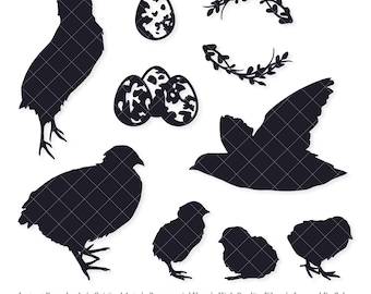 Coturnix Quail Shapes | Vector Bundle | INSTANT DIGITAL DOWNLOAD | svg | png | dxf | jpeg | eps | pdf