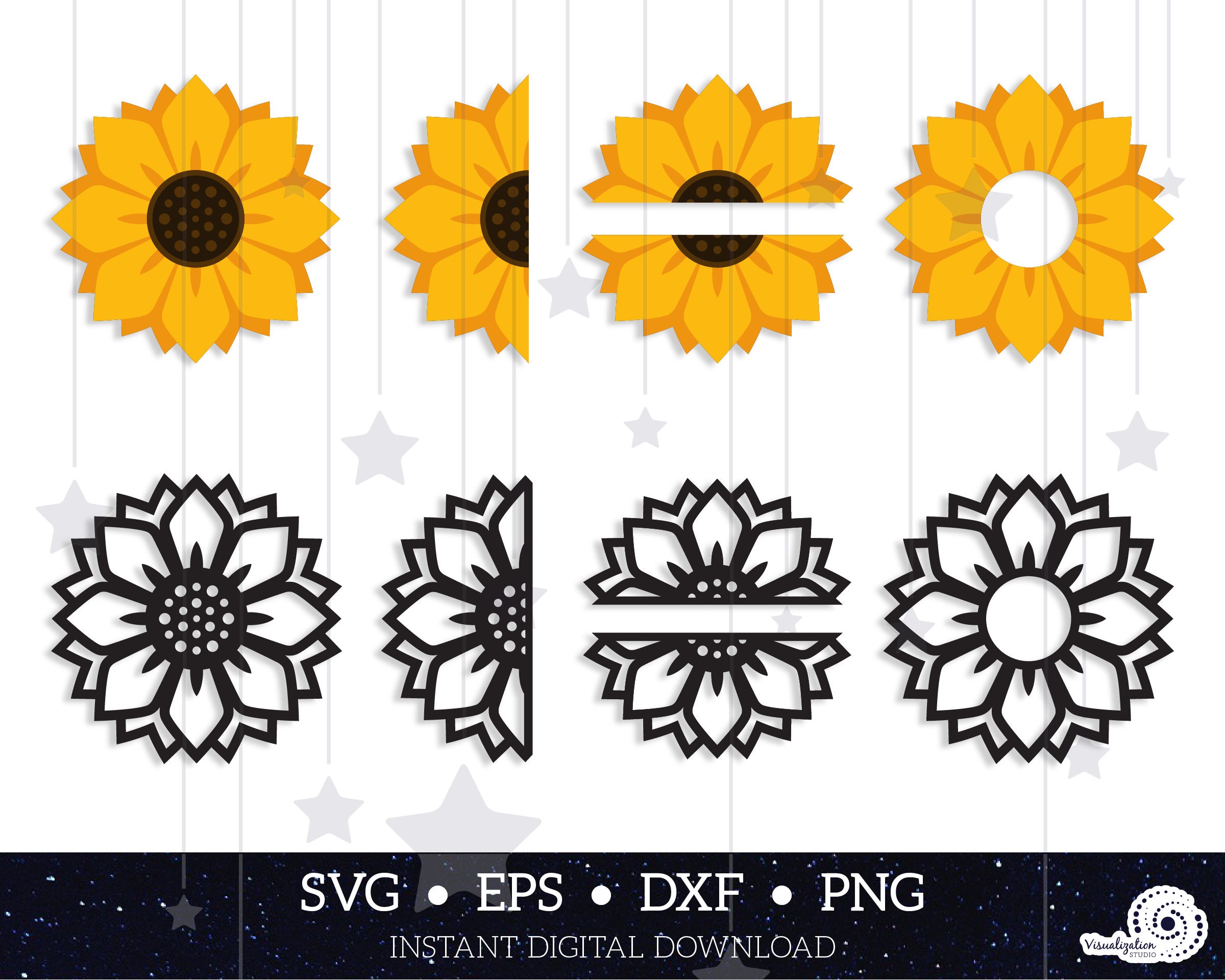 Free Free 114 Sunflower Vector Svg SVG PNG EPS DXF File