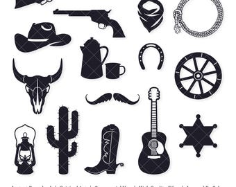 Wild West | Cowboy | Vector Bundle | INSTANT DIGITAL DOWNLOAD | svg | png | dxf | jpeg | eps | pdf