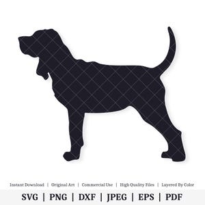 Bloedhondhond | Vectorkunstwerk | DIRECT DIGITALE DOWNLOAD | Svg | png | dxf | jpeg | eps | pdf