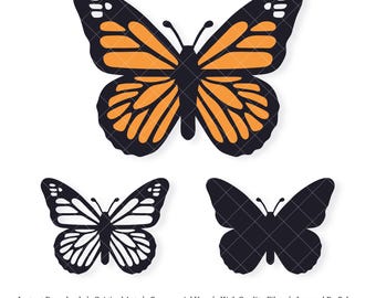 Monarch Butterfly | Vector Artwork | INSTANT DIGITAL DOWNLOAD | svg | png | dxf | jpeg | eps | pdf