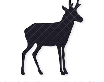 Pronghorn Antelope Shape | Vector Artwork | INSTANT DIGITAL DOWNLOAD | svg | png | dxf | jpeg | eps | pdf