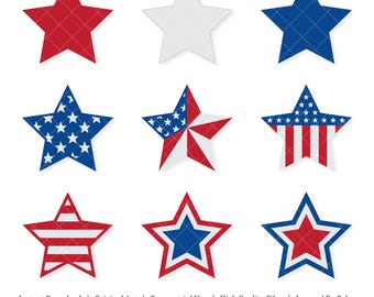 Patriotic Stars | Vector Bundle | INSTANT DIGITAL DOWNLOAD | svg | png | dxf | jpeg | eps | pdf