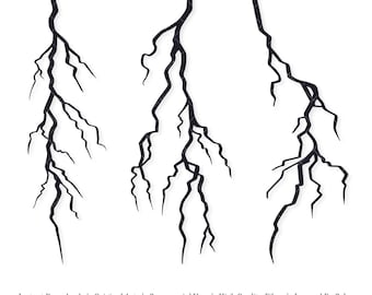 Lightning Strikes | Vector Bundle | INSTANT DIGITAL DOWNLOAD | svg | png | dxf | jpeg | eps | pdf