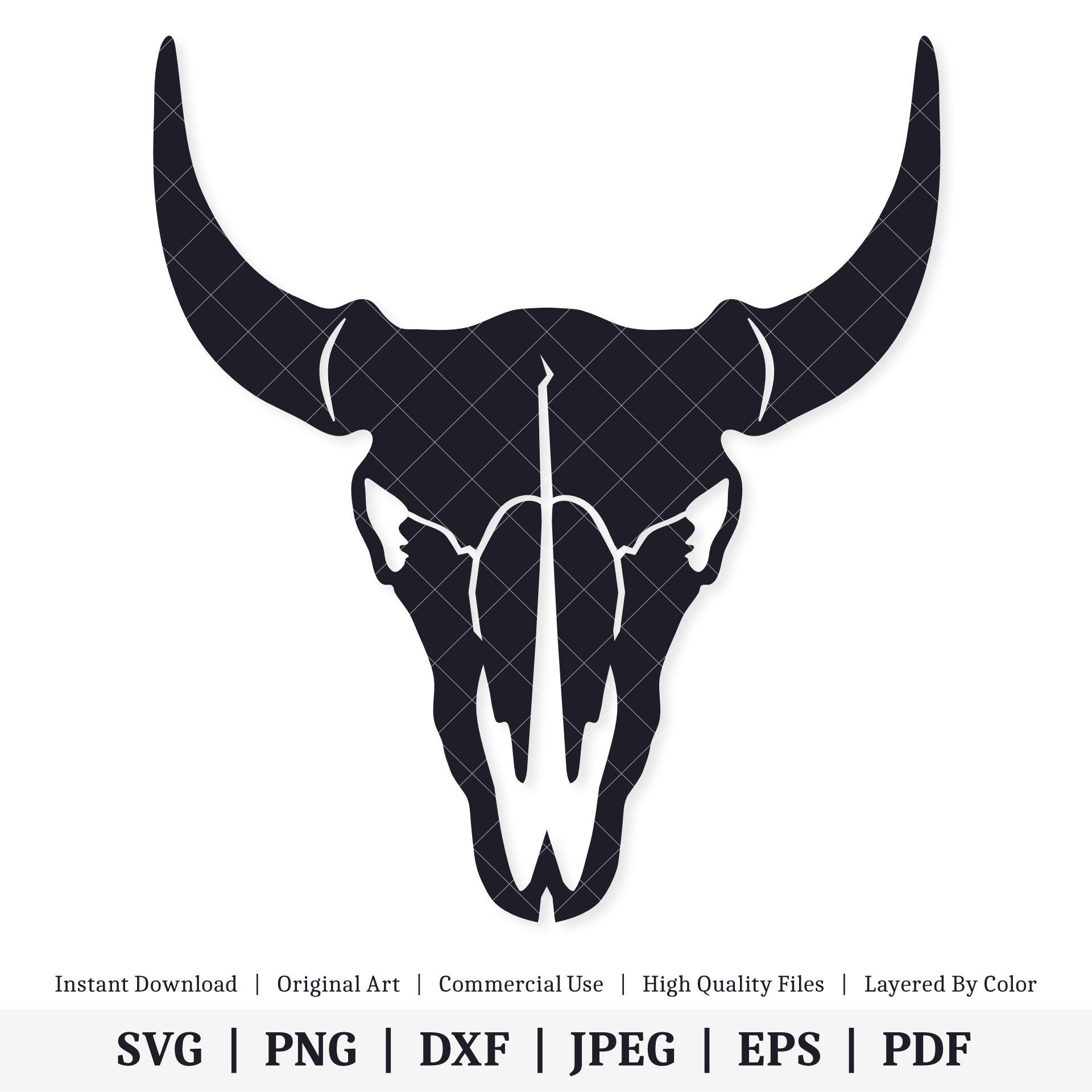 Bull Horns Clipart - Etsy, image size:1920x1920