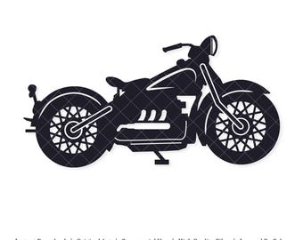 Motorcycle | Vector Artwork | INSTANT DIGITAL DOWNLOAD | svg | png | dxf | jpeg | eps | pdf