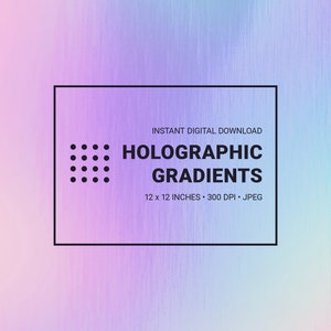 Holografische verlopen | Digitale papierbundel | DIRECT DIGITALE DOWNLOAD | jpeg-bestand