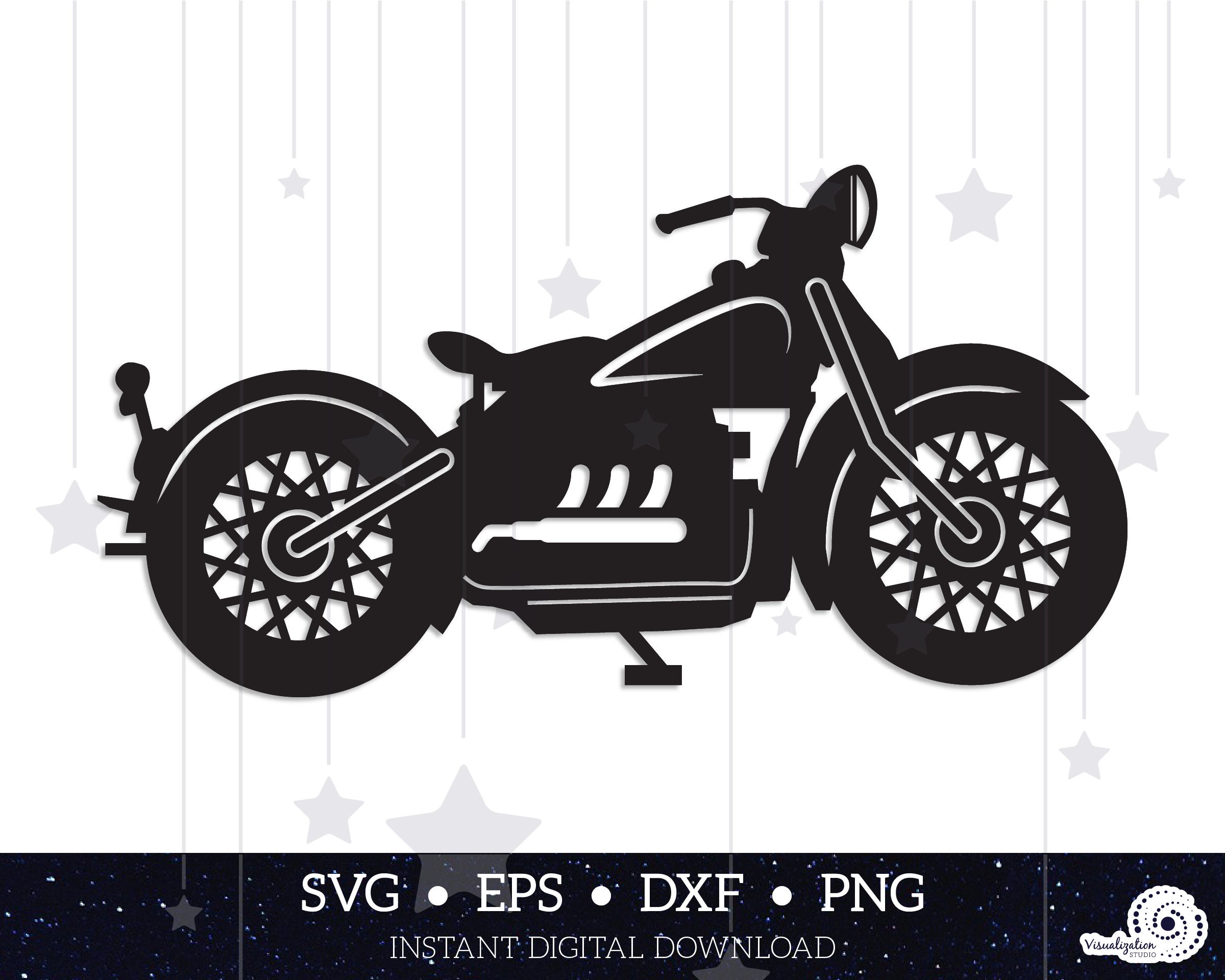 Motorcycle Vector Instant Digital Download Svg Eps Etsy