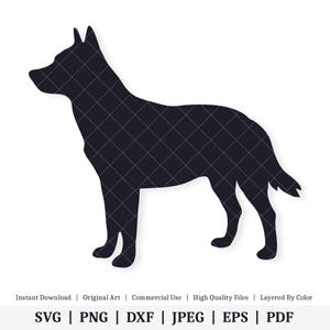 Australischer Rinderhund | Illustrationen | SOFORTIGER DIGITALER DOWNLOAD | svg | png | dxf | .jpg | eps | pdf