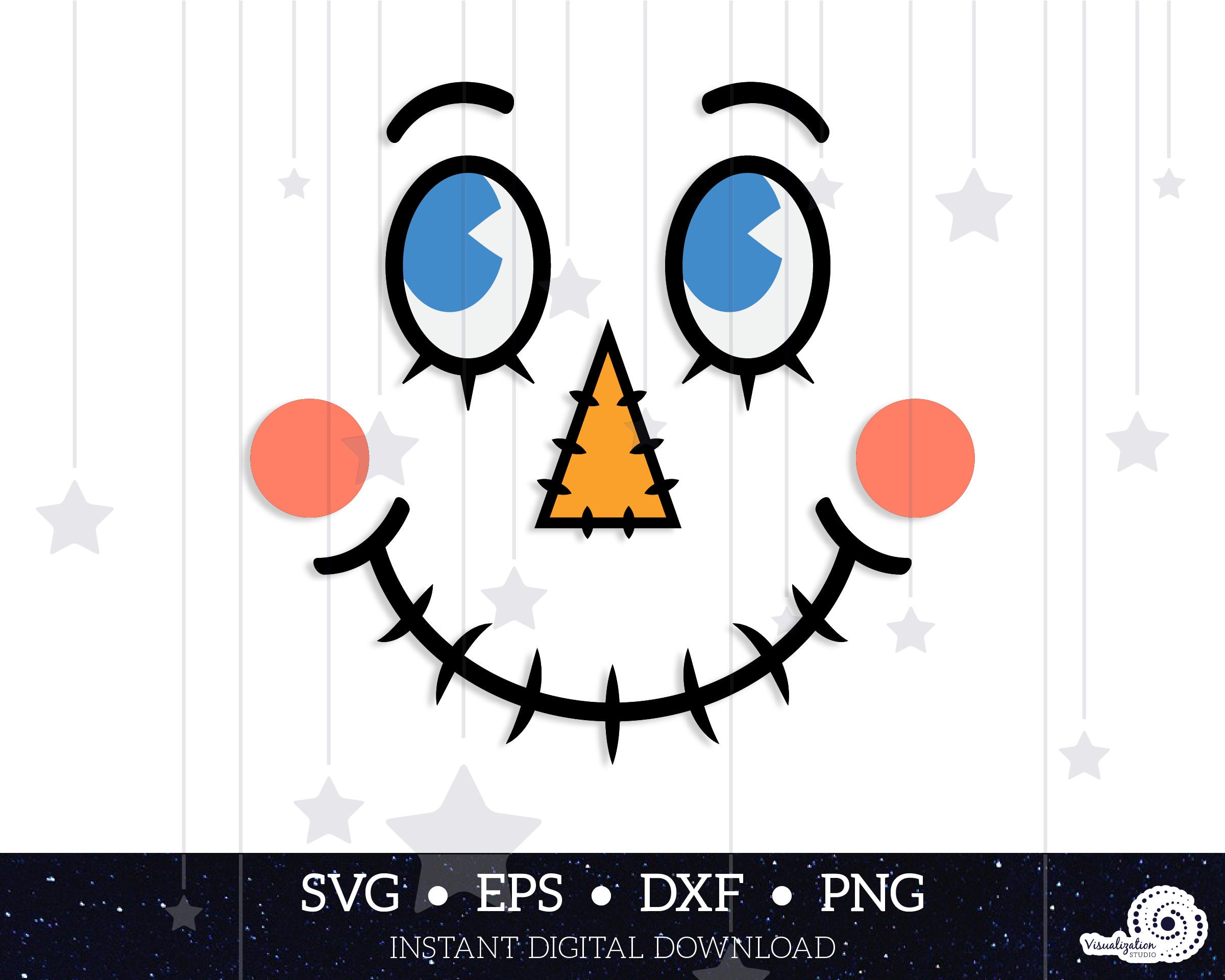Scarecrow Face Vector INSTANT DIGITAL DOWNLOAD svg dxf | Etsy