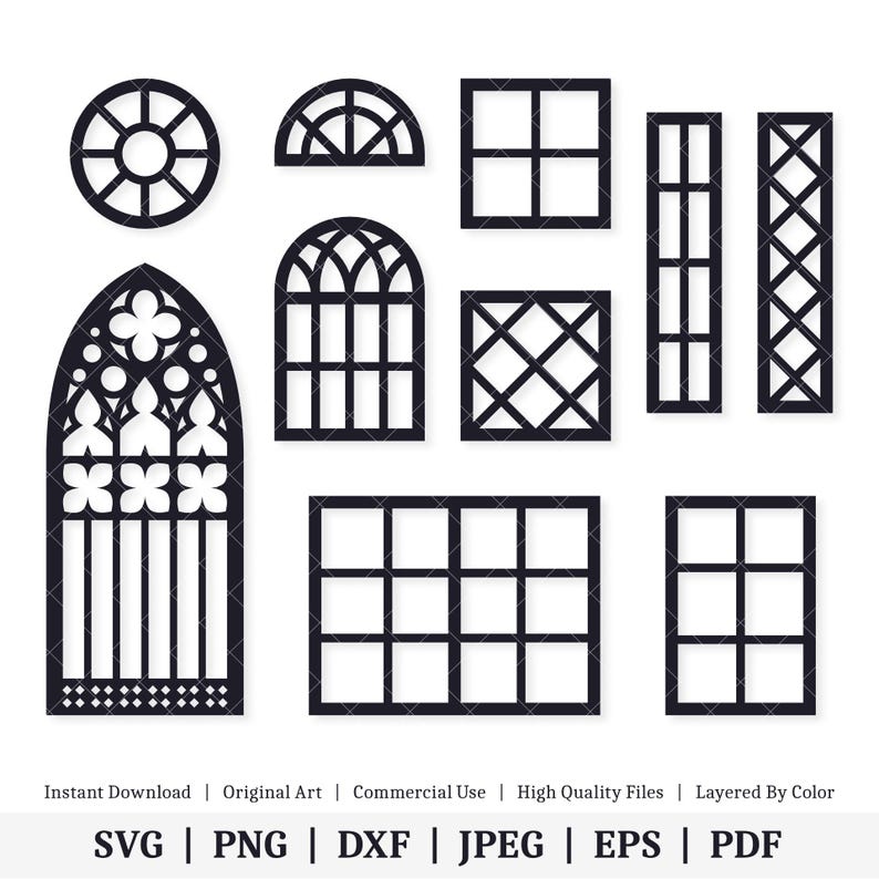 Windows | Vector Bundle | INSTANT DIGITAL DOWNLOAD | Svg | Png | Dxf ...
