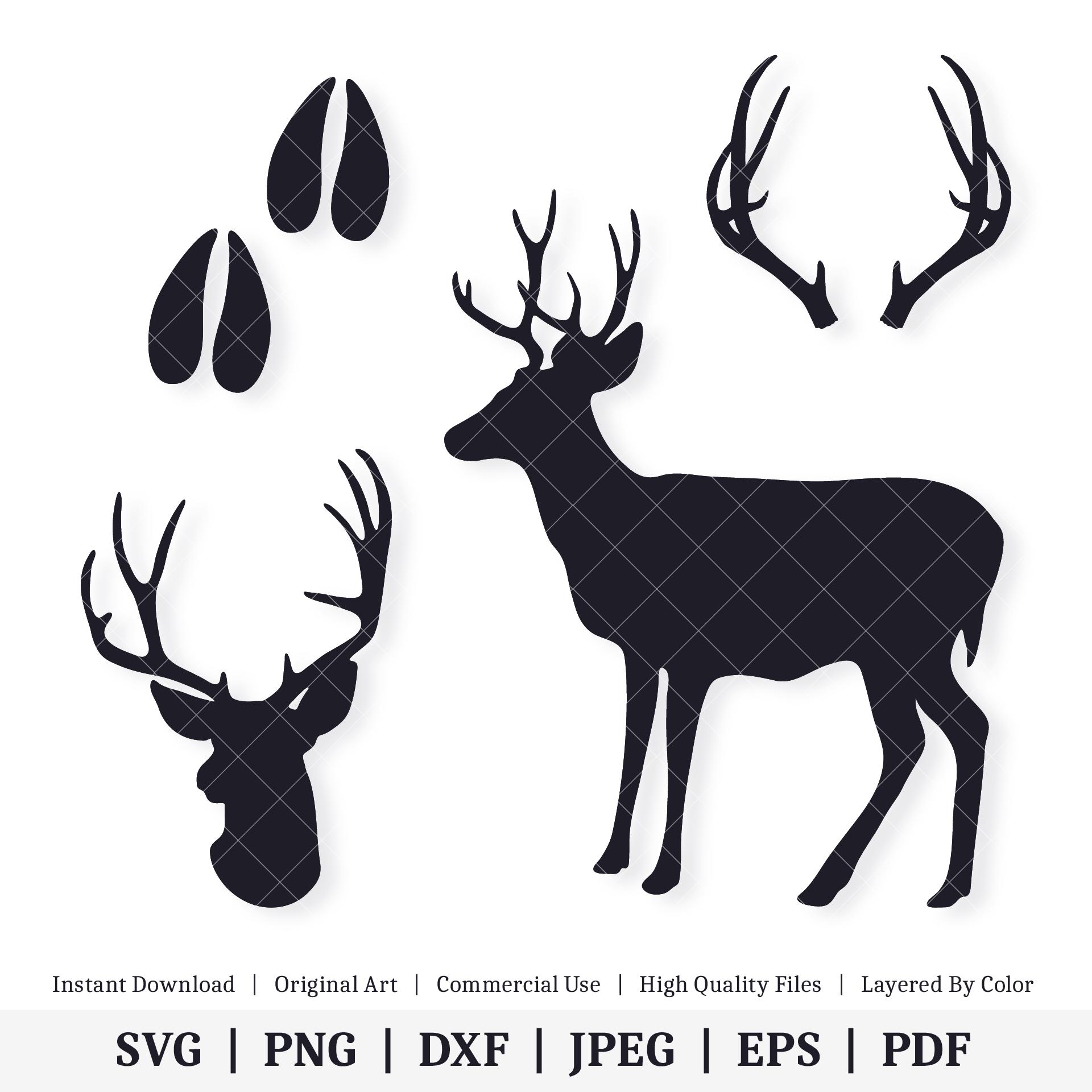 Mule Deer Shapes | Vector Bundle | INSTANT DIGITAL DOWNLOAD | Svg | Png ...