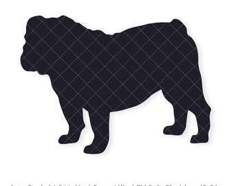 English Bulldog | Vector Artwork | INSTANT DIGITAL DOWNLOAD | svg | png | dxf | jpeg | eps | pdf