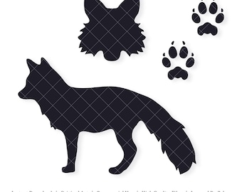 Fox Shapes | Vector Artwork | INSTANT DIGITAL DOWNLOAD | svg | png | dxf | jpeg | eps | pdf