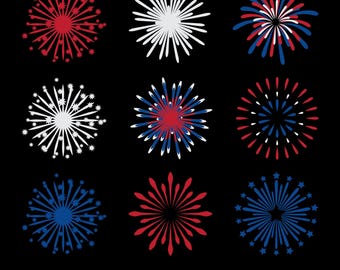 4th Of July Fireworks | Vector Bundle | INSTANT DIGITAL DOWNLOAD | svg | png | dxf | jpeg | eps | pdf